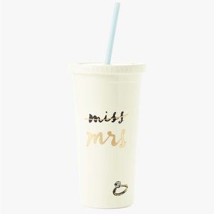 Kate spade Miss To Mrs. Tumbler With Straw
